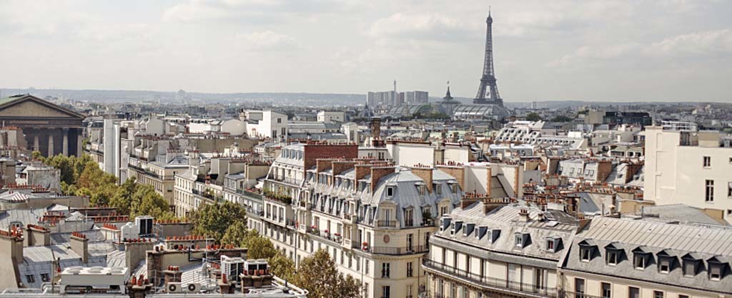 Paris - Madeleine and Eiffel Tower