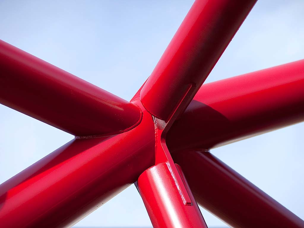 Steel tubing components are seen outside the Watson Steel Plant in Bolton, Northern England for construction of the ArcelorMittal Orbit February 24, 2011. Designed by artist Anish Kapoor and structural engineer, Cecil Balmond, the 115m high ArcelorMittal Orbit will be the tallest sculpture in the UK and will offer unparalleled views of the Olympic Park and Londonâ€™s skyline. Photo ArcelorMittal.