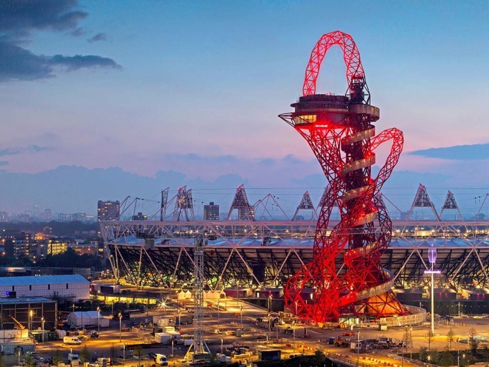 ArcelorMittal Orbit lights up East London. For further information contact the Media Team at the London Legacy Development Corporation on +44 (0) 20 3288 1777, +44 (0) 7817 386 499 or email: pressoffice@londonlegacy.co.uk