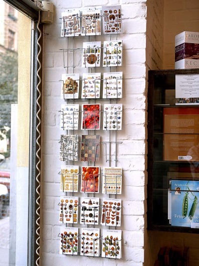 Babettes the Bookstore in Vienna, details in the store, card holderÂ© Helmut Mitter /Anzenberger