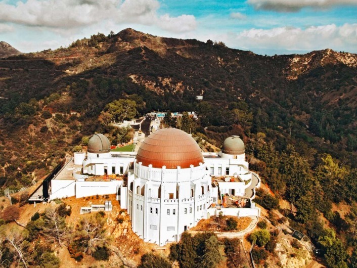 Griffith Observatory from the air, January 2006