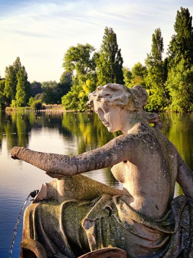 Gargoyle in Kensington Garden, London.