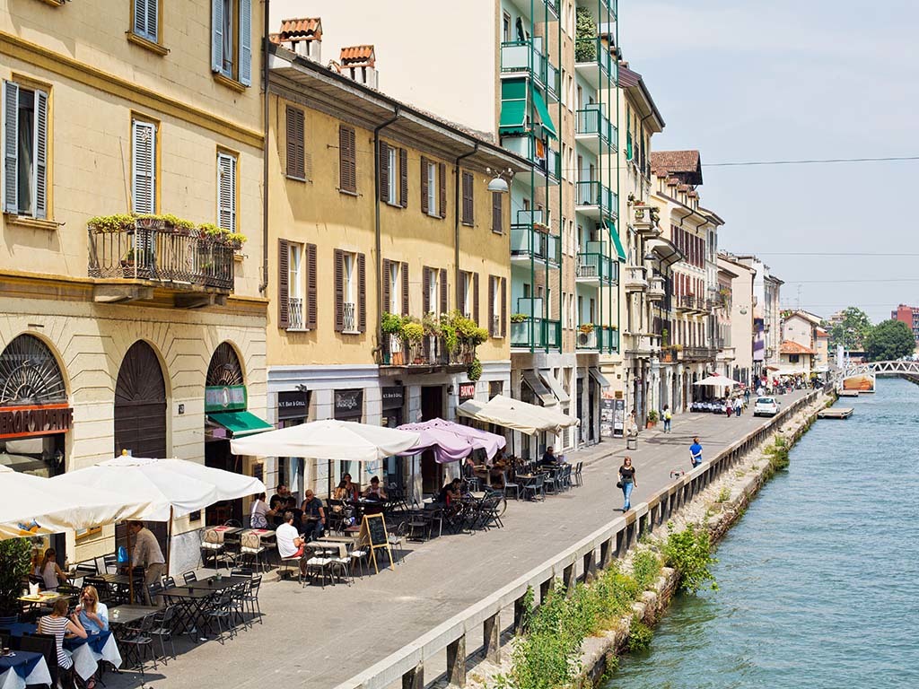 Vibrant life around Milans canals