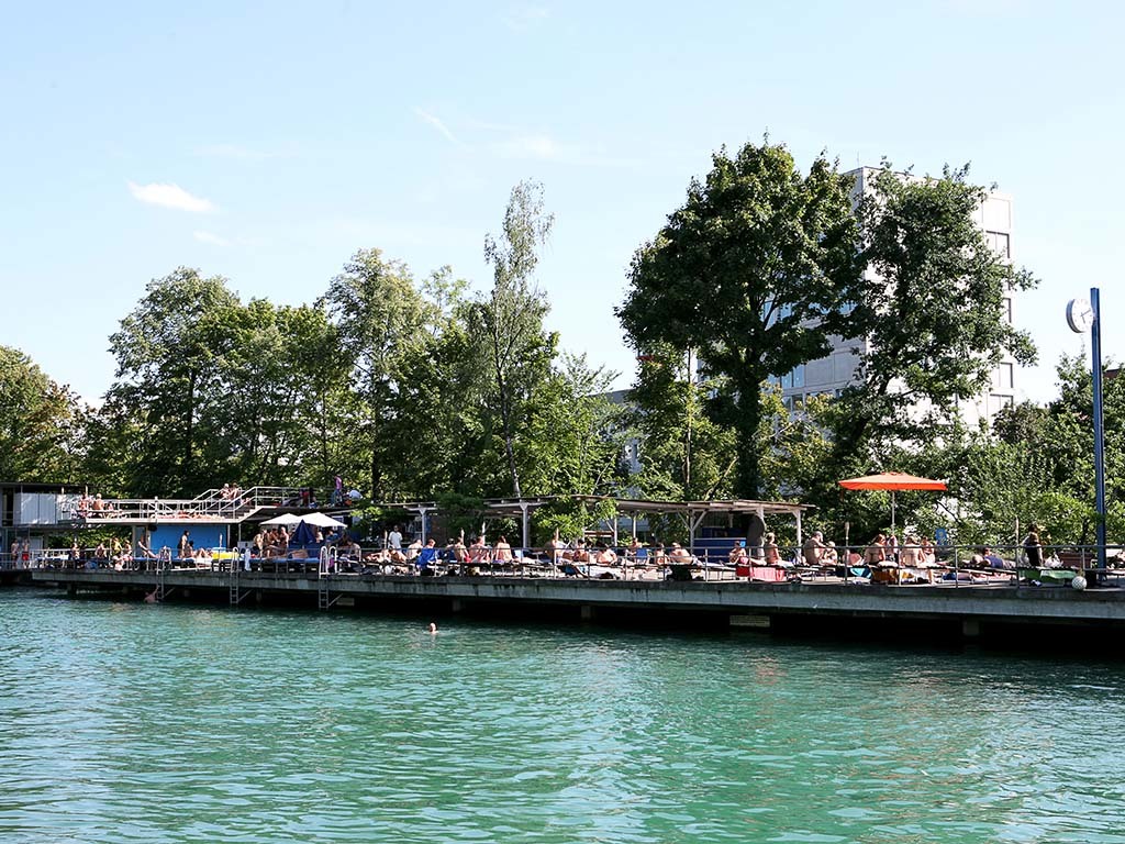 Flussbad Oberer Letten, Zurich, Switzerland