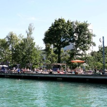 Flussbad Oberer Letten, Zurich, Switzerland