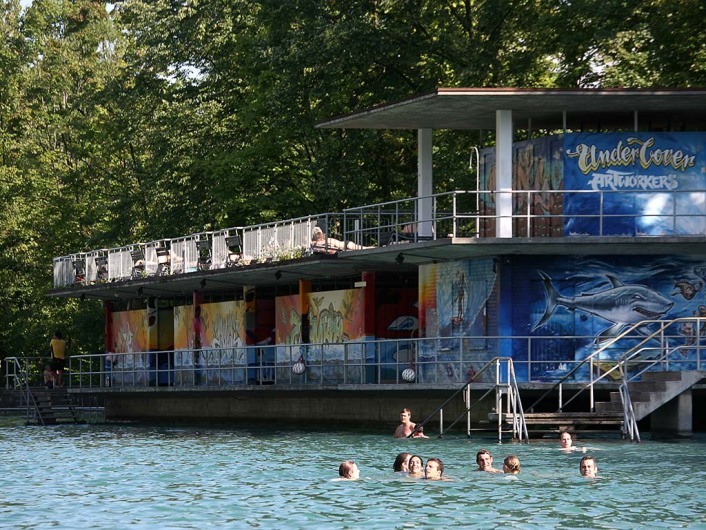 Flussbad Oberer Letten, Zurich, Switzerland