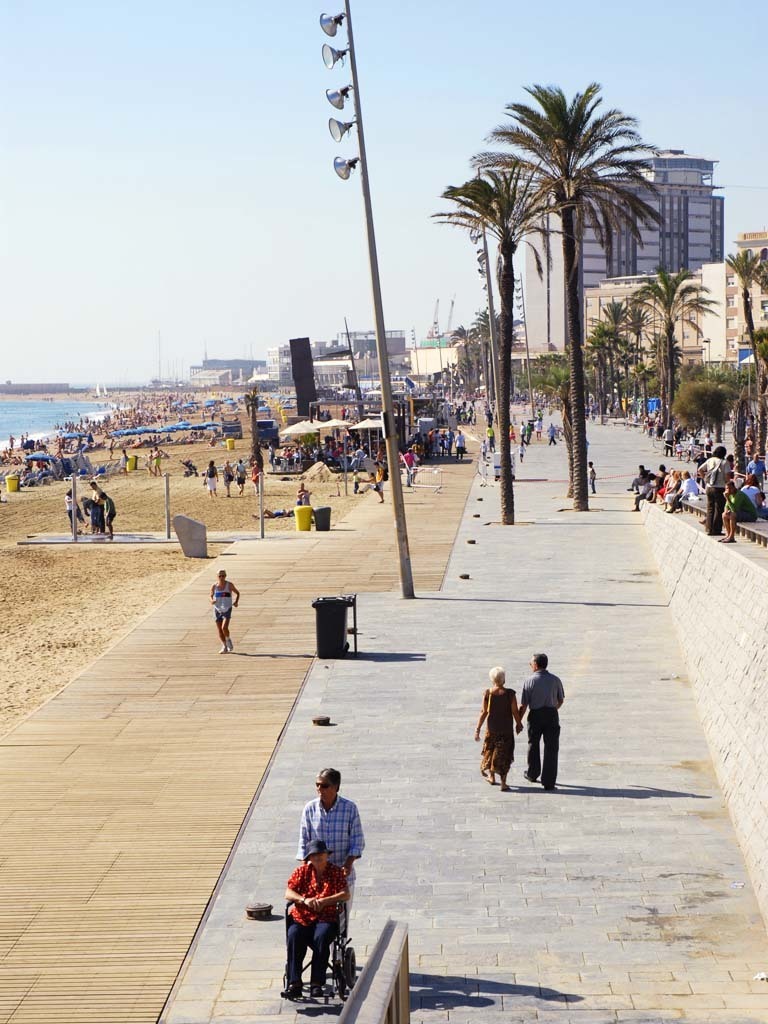 Playas and Promenade/Playa Barceloneta
http://www.bcn.cat/platges/en/platges_localitzacio_barceloneta.html