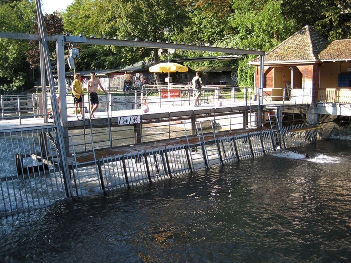 Flussbad Unterer Letten, Zurich, Switzerland